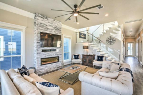 Modern Galveston Home with Balconies, Walk to Beach!